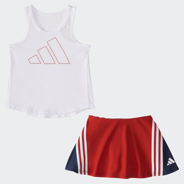 Conjunto De Falda Pantalón Blanca Ig Tank Clrblk Adidas