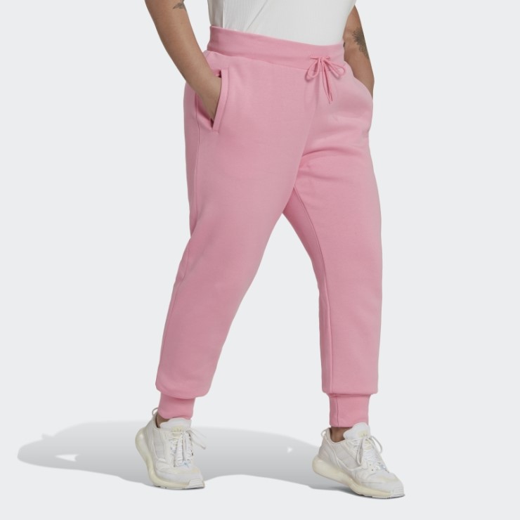 Rosa Adidas Adicolor Essentials Fleece Joggers Slim (tallas Grandes)