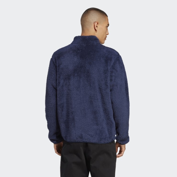 Chaqueta Deportiva Essentials+ Fluffy Fleece Night Indigo Adidas