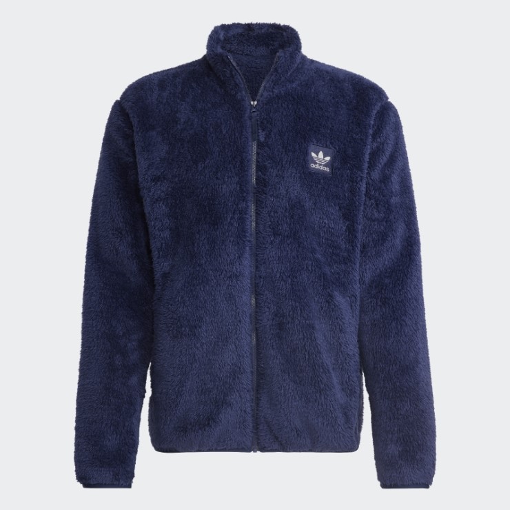 Chaqueta Deportiva Essentials+ Fluffy Fleece Night Indigo Adidas