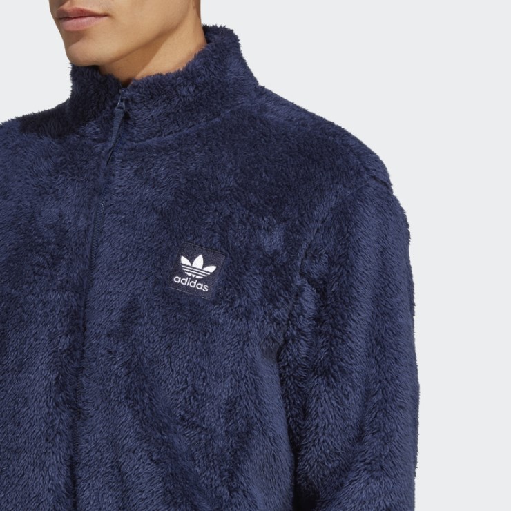 Chaqueta Deportiva Essentials+ Fluffy Fleece Night Indigo Adidas