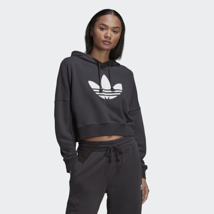 Sudadera Corta Con Capucha Carbon Adidas