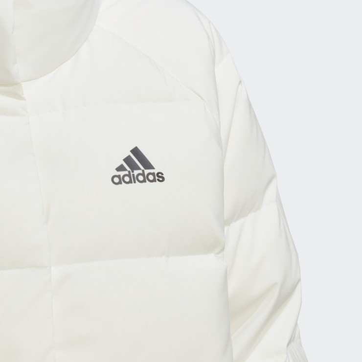 Chamarra De Plumón Holgada Adidas Helionic Blanca