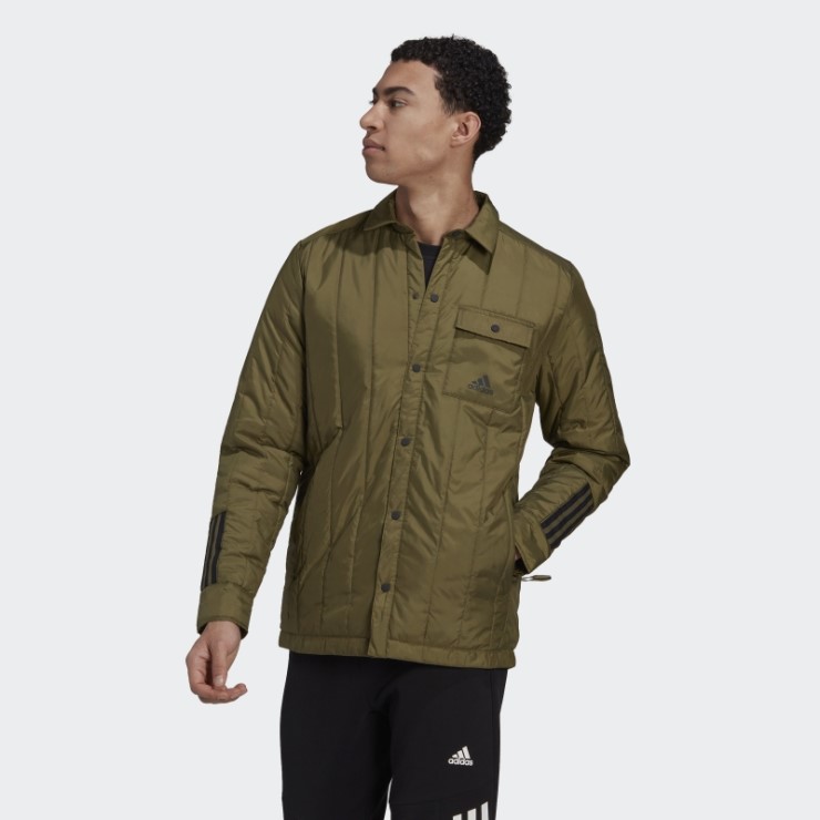 Adidas Itavic 3-stripes Lite Camisa Chaqueta Verde Oliva
