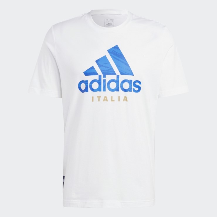 Italia Camiseta Gráfica Adidas Blanca
