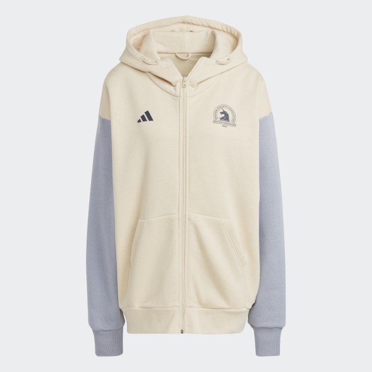 Adidas Sand Boston Marathon 2023 Sudadera Con Capucha Y Cremallera Completa Hecha Con La Naturaleza