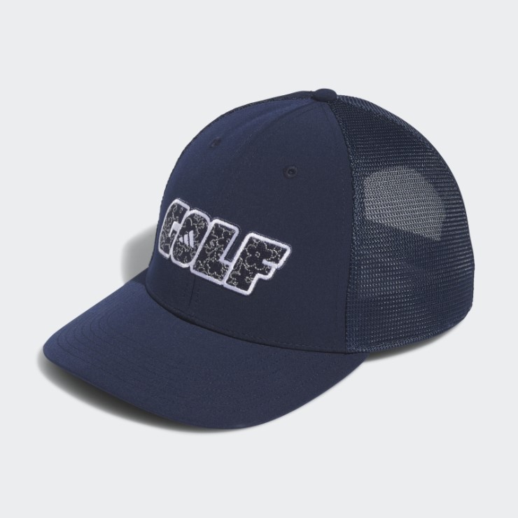 Azul Marino Adidas Golf Gorra De Camionero De Perfil Bajo
