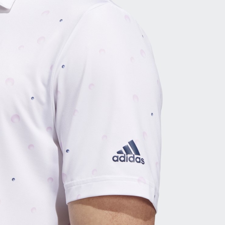 Polo Blanco Con Estampado Allover Ultimate365 Adidas