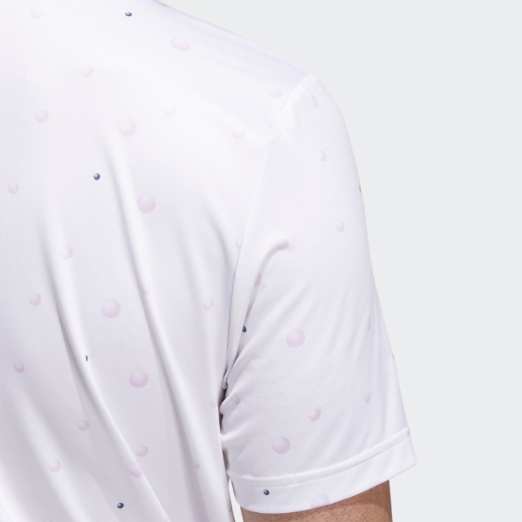 Polo Blanco Con Estampado Allover Ultimate365 Adidas