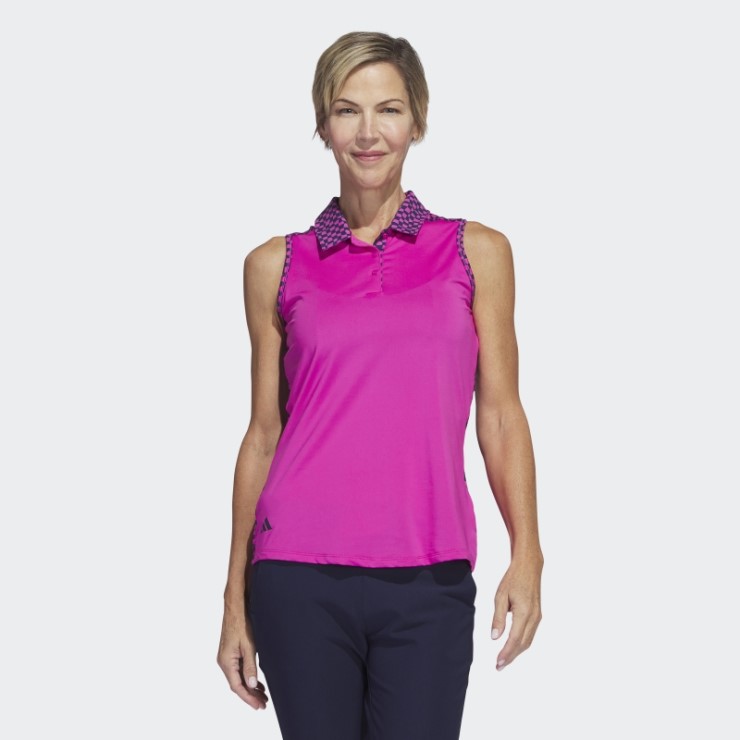 Polo De Golf Sin Mangas Ultimate365 Fucsia Adidas
