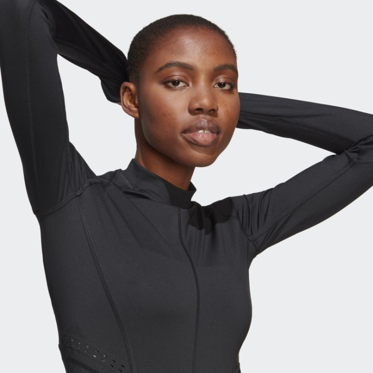 Adidas By Stella Mccartney True Propósito Camiseta De Manga Larga Camiseta De Manga Larga Caliente Negro