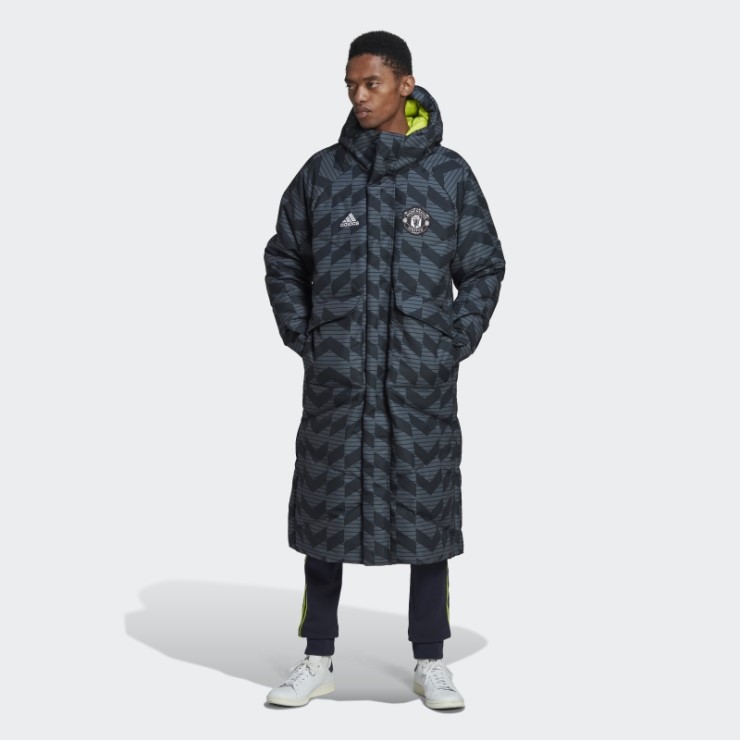 Chaqueta De Plumón Lifestyler Del Manchester United Adidas Negra