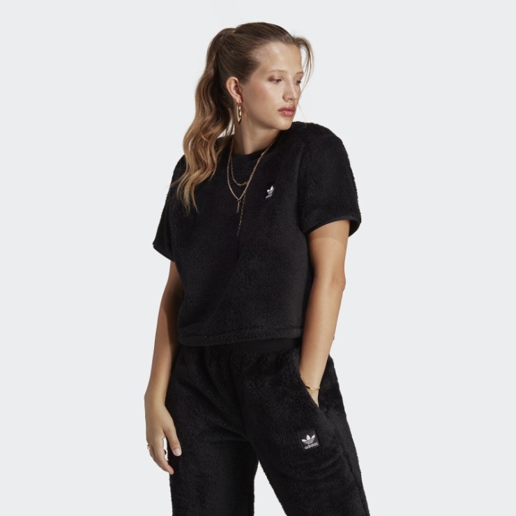 Camiseta Negra Essentials+ Fluffy Adidas