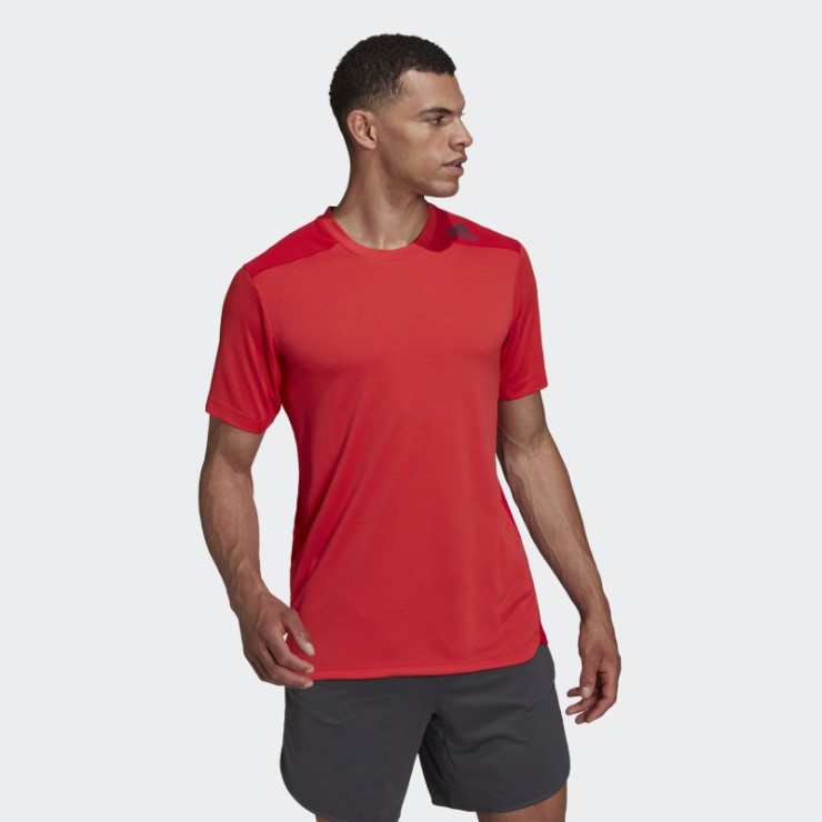 Rojo Diseñado Para Entrenar Camiseta Heat.rdy Hiit Adidas