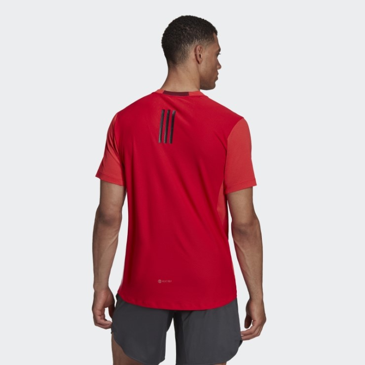 Rojo Diseñado Para Entrenar Camiseta Heat.rdy Hiit Adidas