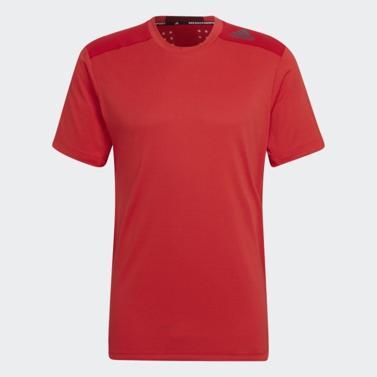 Rojo Diseñado Para Entrenar Camiseta Heat.rdy Hiit Adidas
