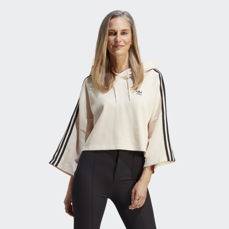 Sudadera Adidas Corta Blanca