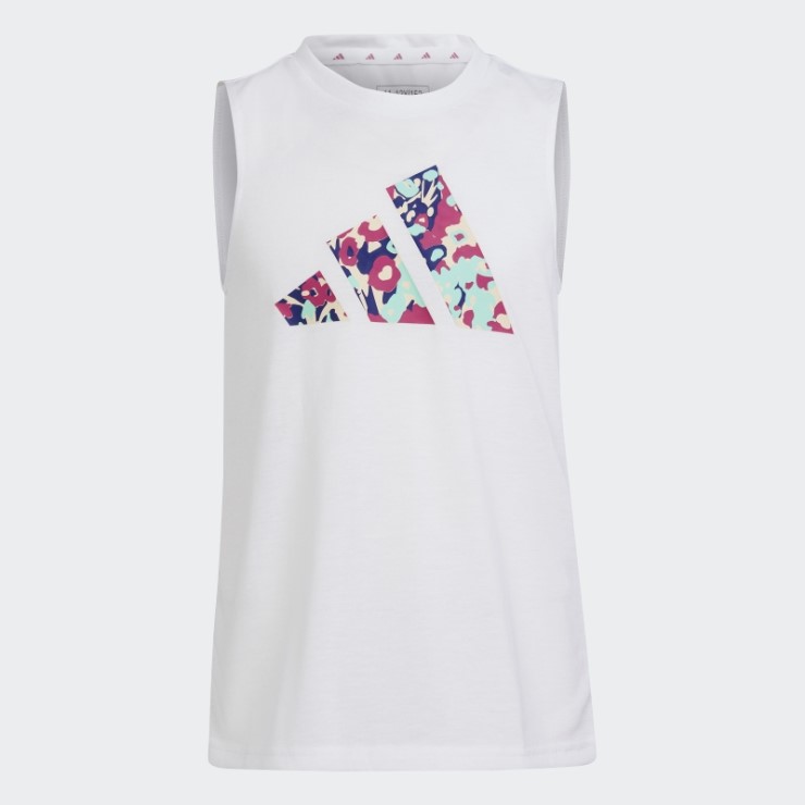 Camiseta Sin Mangas De Entrenamiento Con Logo De Corte Regular AeroReady De Adidas Train Essentials Seasonal Blanco