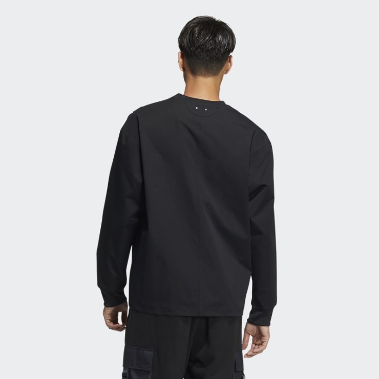 Camiseta Negra Con Cremallera Adidas