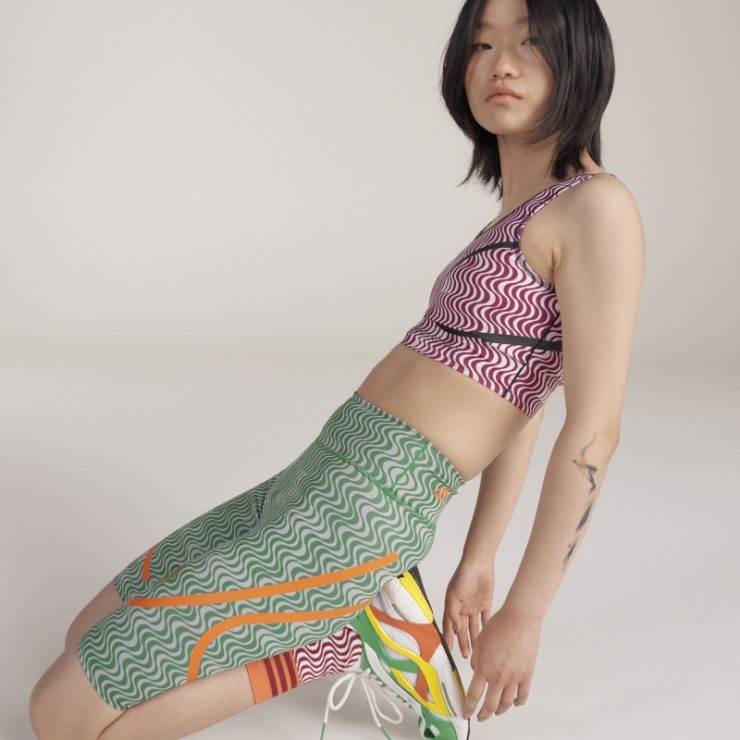 Moda Verde Adidas By Stella Mccartney Leggins De Ciclismo Estampados Truepurpose