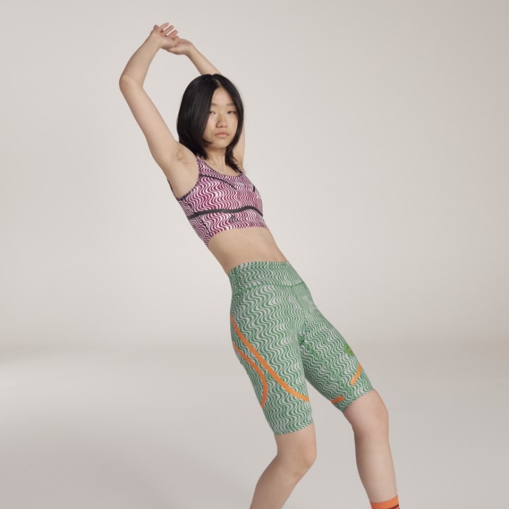 Moda Verde Adidas By Stella Mccartney Leggins De Ciclismo Estampados Truepurpose