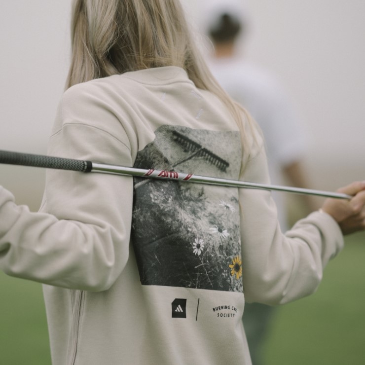 Sudadera De Golf Con Cuello Redondo Adidas Adicross X Burn Cart De Bliss