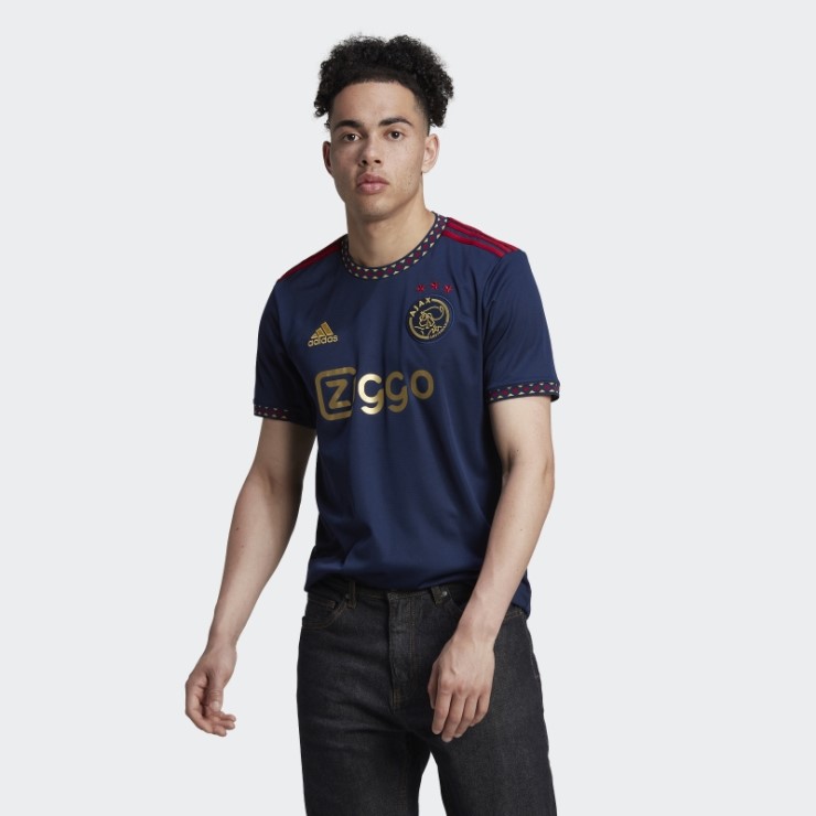 Camiseta Ajax Amsterdam 22/23 Segunda Equipación Adidas Azul Marino