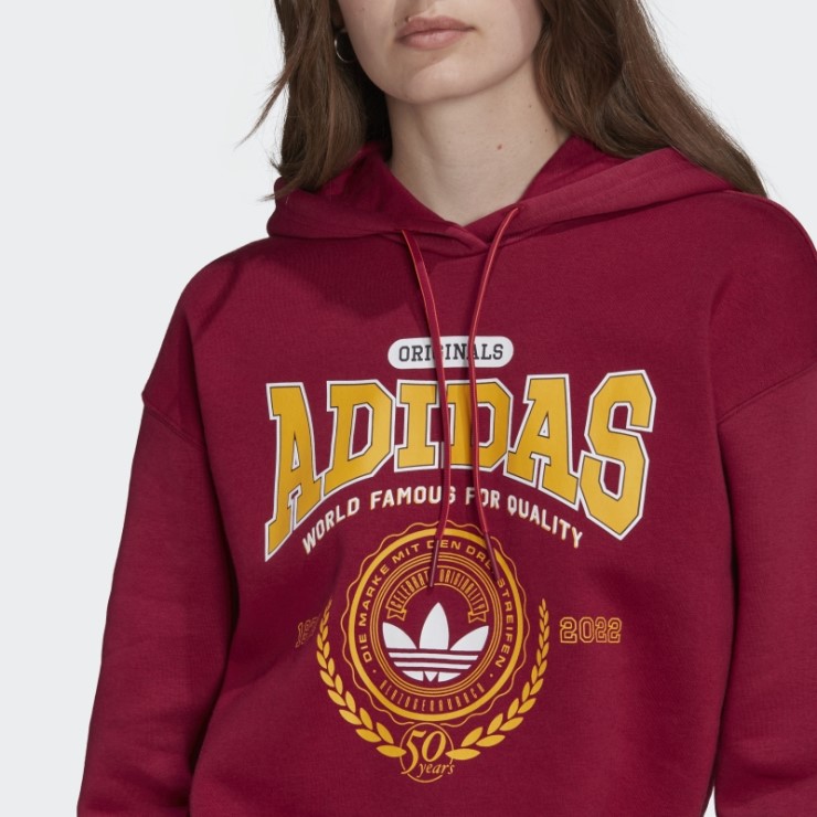 Sudadera Con Capucha De Aniversario Burdeos (género Neutral) Adidas
