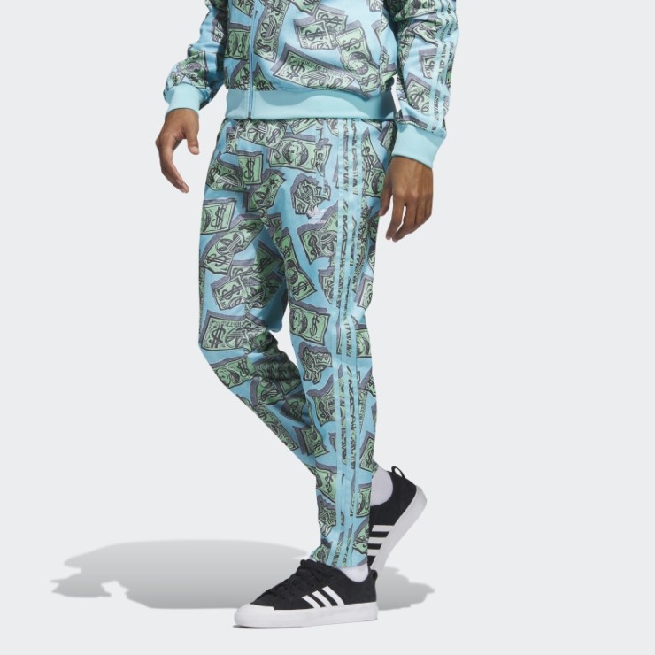 Jeremy Scott Pantalones De Chándal Con Estampado De Dinero (género Neutral) Frost Mint Adidas
