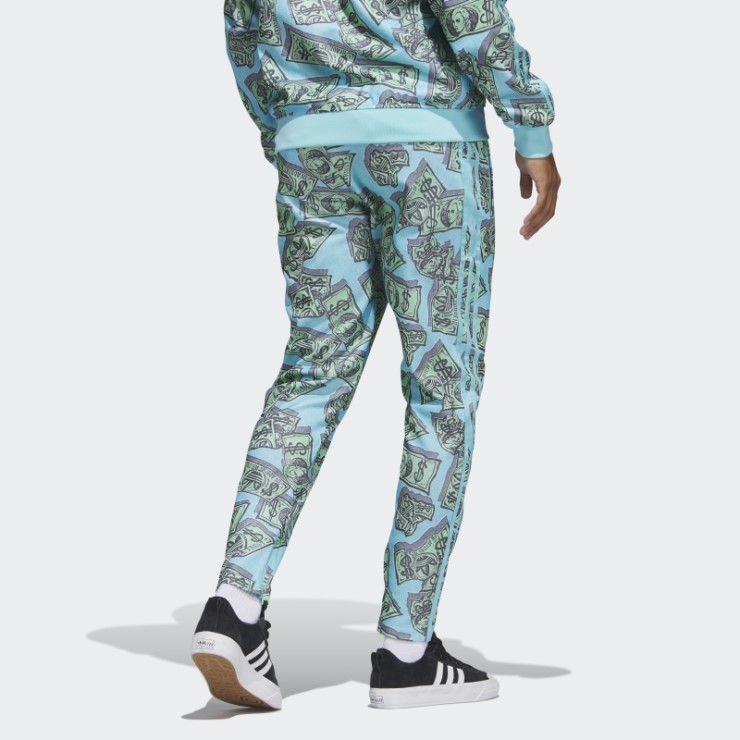 Jeremy Scott Pantalones De Chándal Con Estampado De Dinero (género Neutral) Frost Mint Adidas