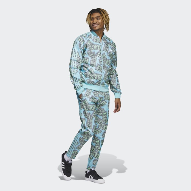 Jeremy Scott Pantalones De Chándal Con Estampado De Dinero (género Neutral) Frost Mint Adidas