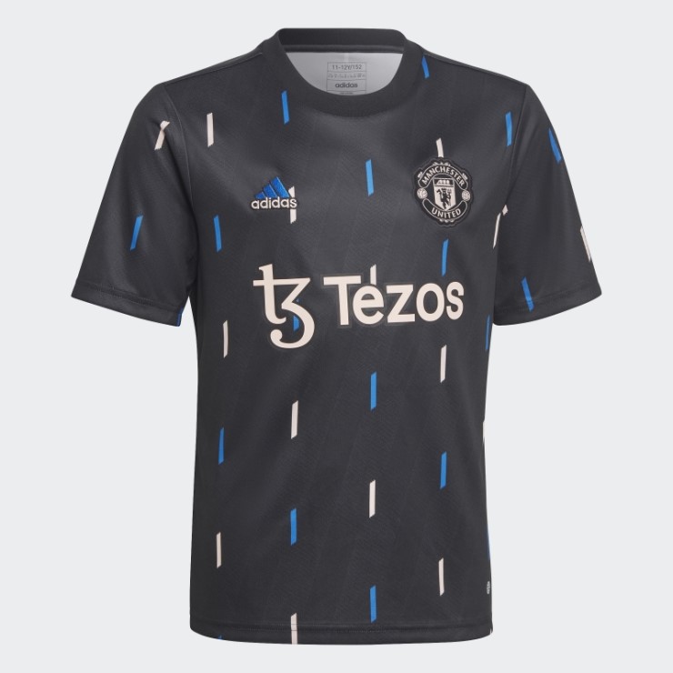 Camiseta Adidas Manchester United Pre-partido Negra