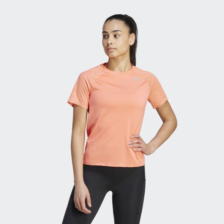 Camiseta Adidas Adizero Running Coral