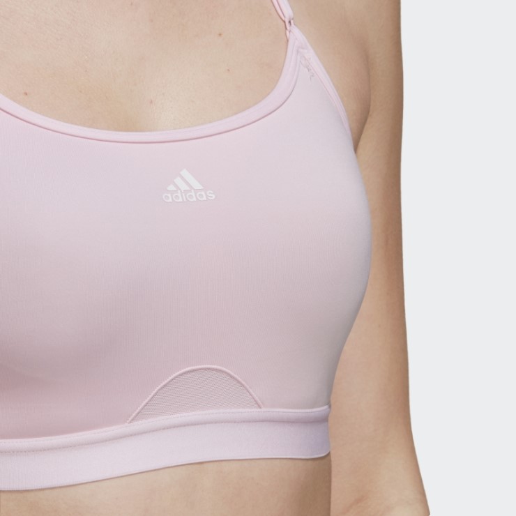 Sujetador Adidas Aeroreact Training Light-support Rosa
