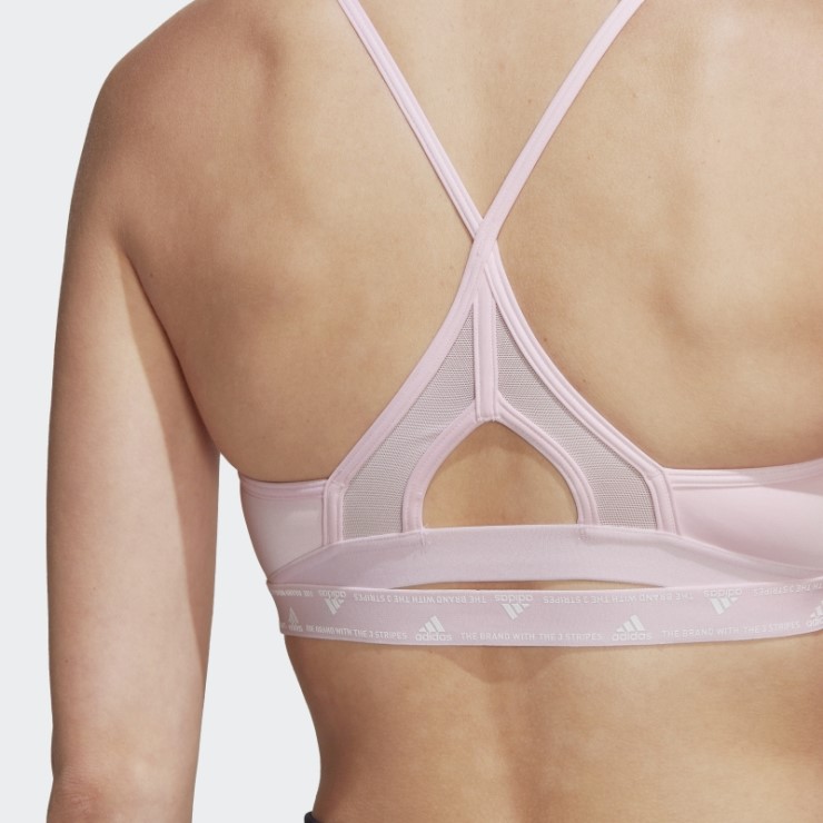 Sujetador Adidas Aeroreact Training Light-support Rosa