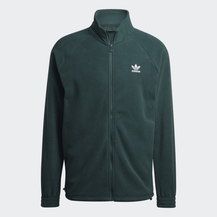 Adidas Adicolor Classics Trefoil Teddy Chaqueta Polar Verde Mineral