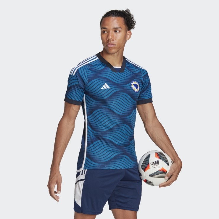 Adidas Camiseta Azul Misterio Primera Equipación Bosnia 22