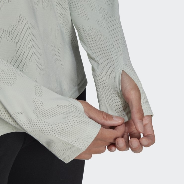 Camiseta De Manga Larga Running Made To Be Remade Verde Adidas