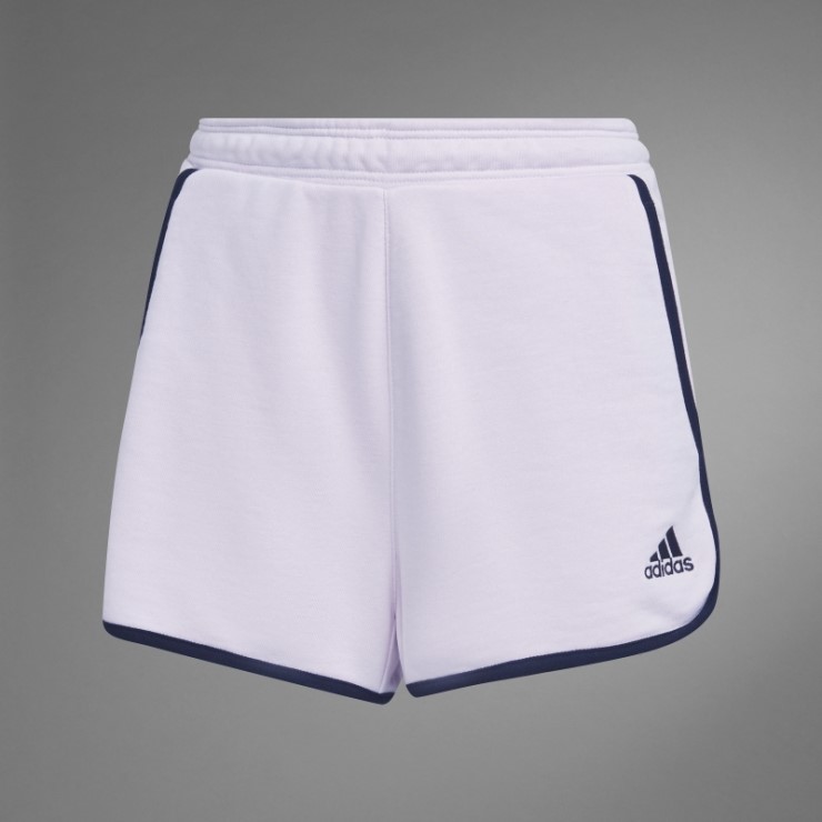 Shorts De Rizo Rosa De Tiro Alto Adidas