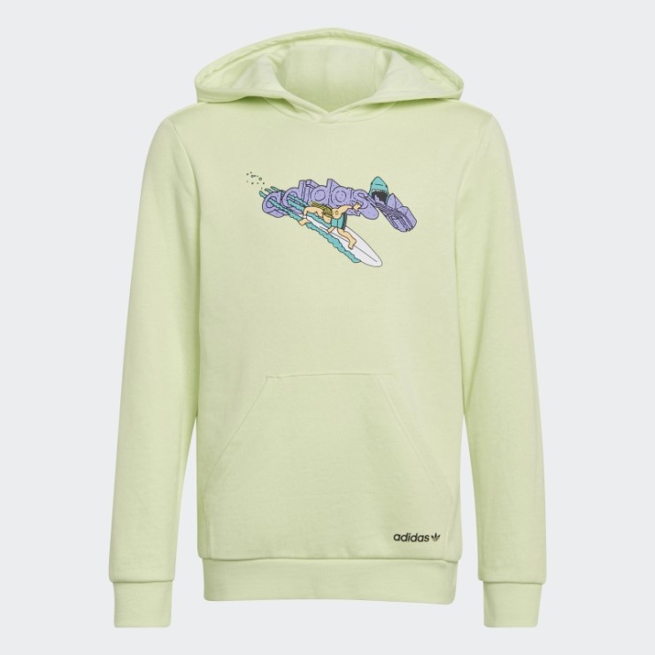 Gráfico Stoked Beach Sudadera Con Capucha Lima Adidas