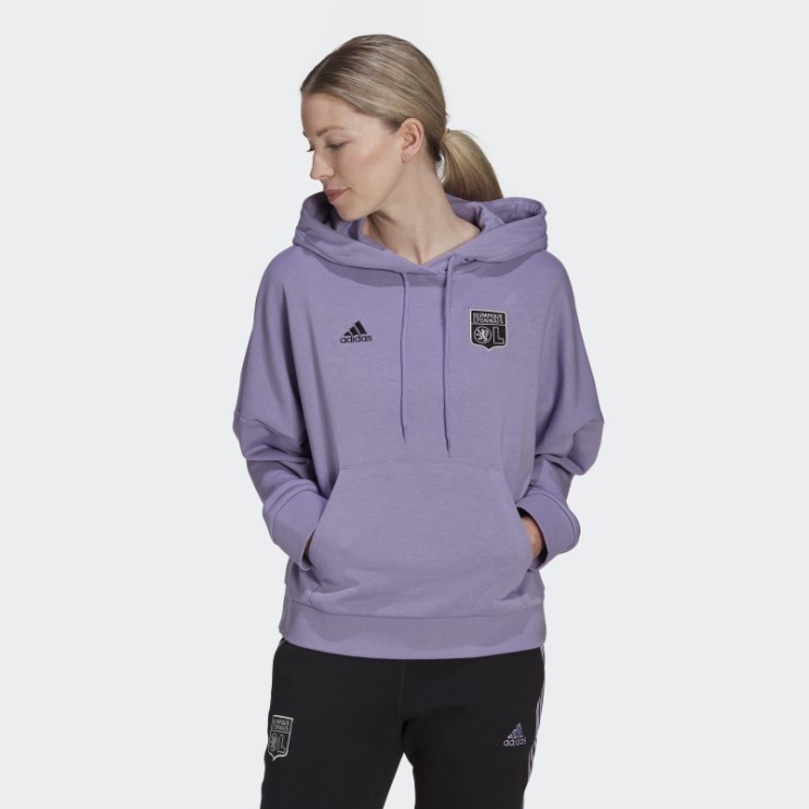 Sudadera Olympique Lyonnais Lila Adidas