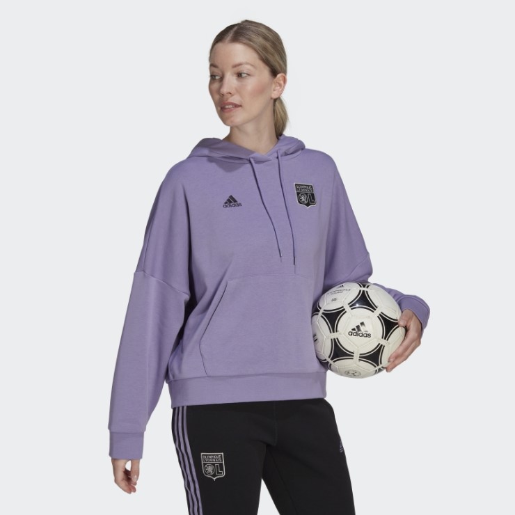 Sudadera Olympique Lyonnais Lila Adidas