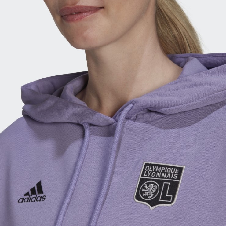 Sudadera Olympique Lyonnais Lila Adidas