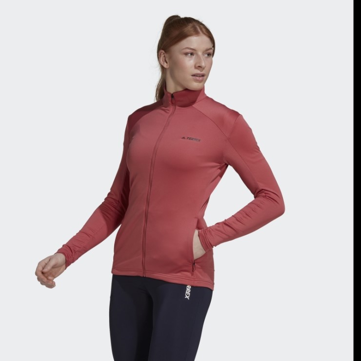 Chaqueta Terrex Multi Primegreen Con Cremallera Completa Rojo Adidas