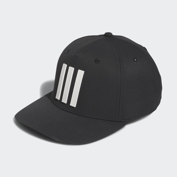 Gorra Negra Adidas Tour 3 Rayas