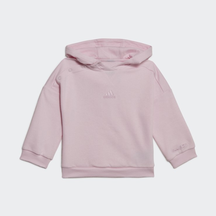 Sudadera Rosa Con Capucha Adidas