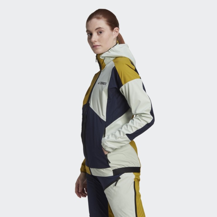 Adidas Terrex Skyclimb Gore Soft Shell Chaqueta De Esquí De Travesía Verde Oliva