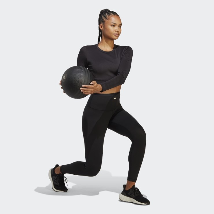 Top Corto De Manga Larga Adidas Sports Club Negro