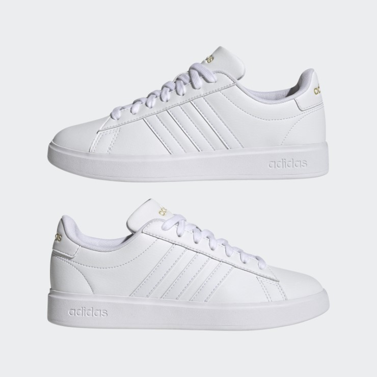 Adidas Grand Court Cloudfoam Lifestyle Court Comfort Zapatos Oro Metalizado