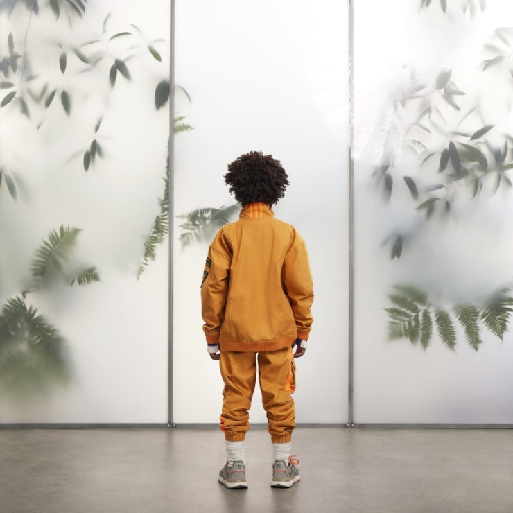 Joggers De Lona Naranja Adidas